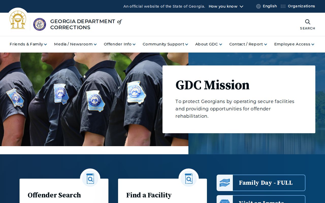 Georgia Department of Corrections official site